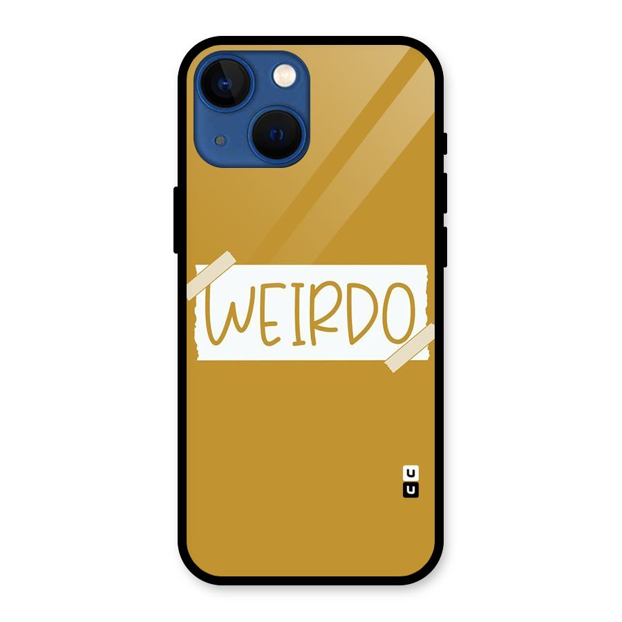 Simple Weirdo Glass Back Case for iPhone 13 Mini