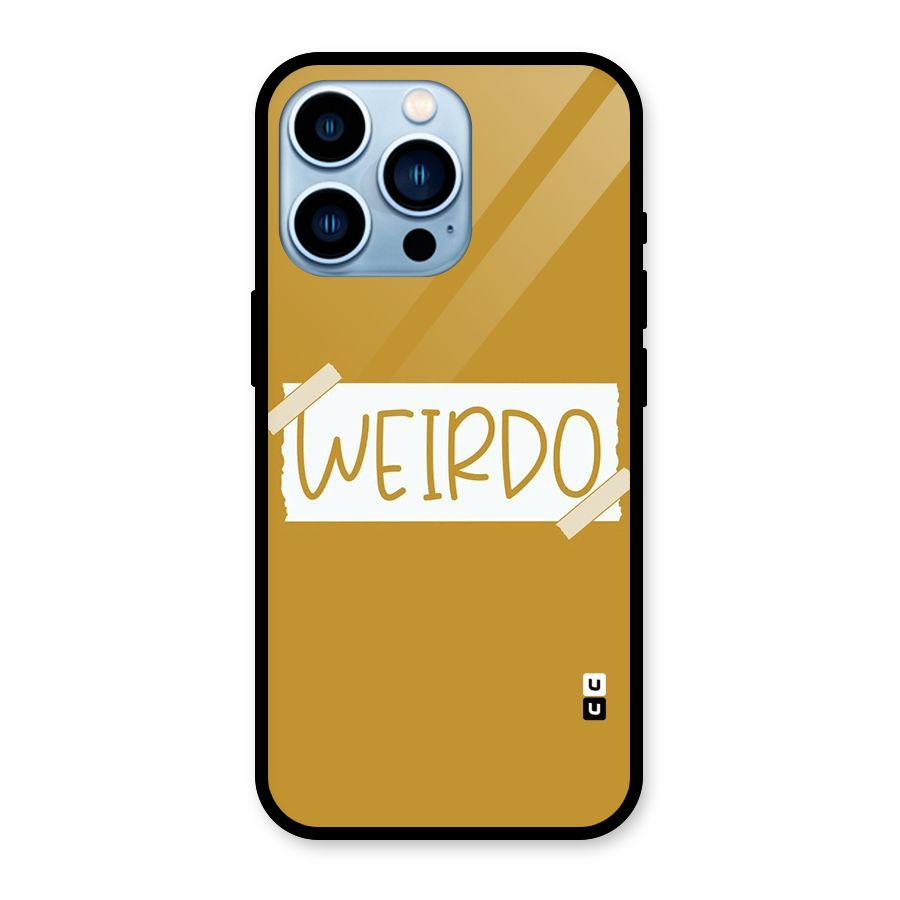 Simple Weirdo Glass Back Case for iPhone 13 Pro