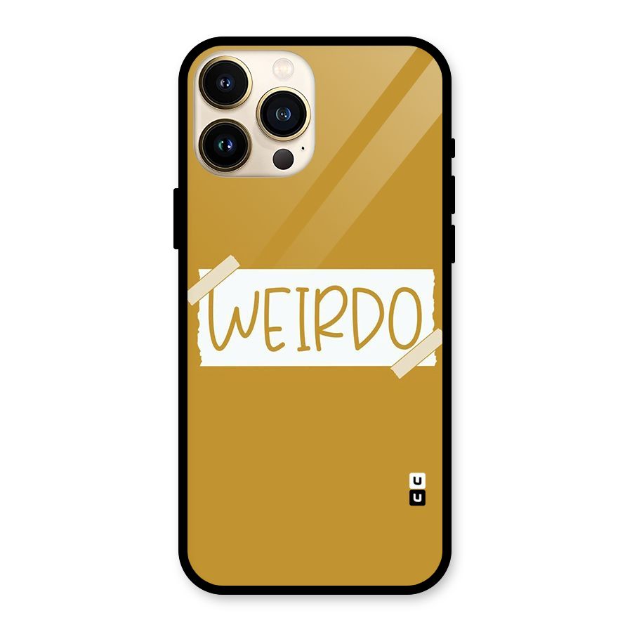 Simple Weirdo Glass Back Case for iPhone 13 Pro Max