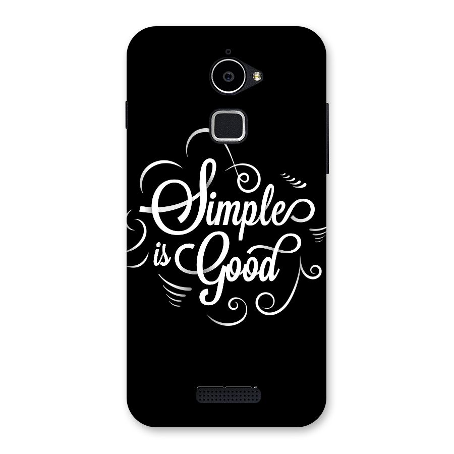 Simple is Good Back Case for Coolpad Note 3 Lite