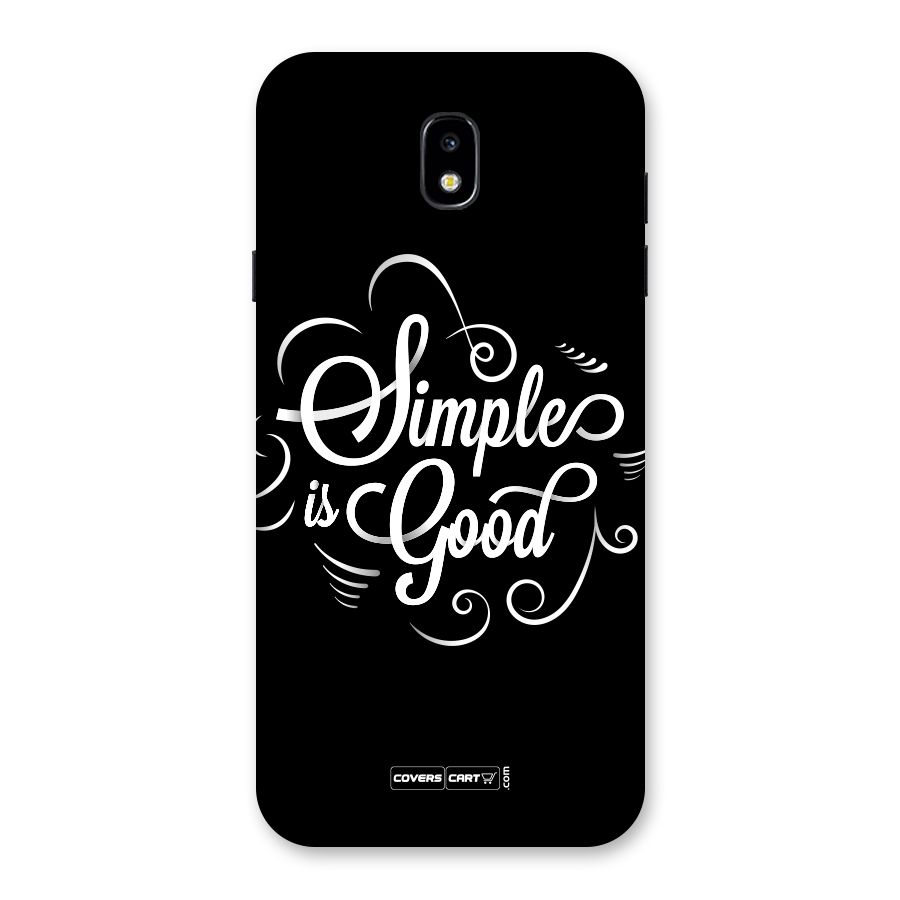 Simple is Good Back Case for Galaxy J7 Pro