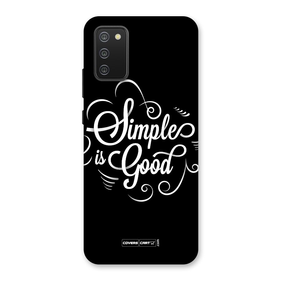 Simple is Good Back Case for Galaxy M02s