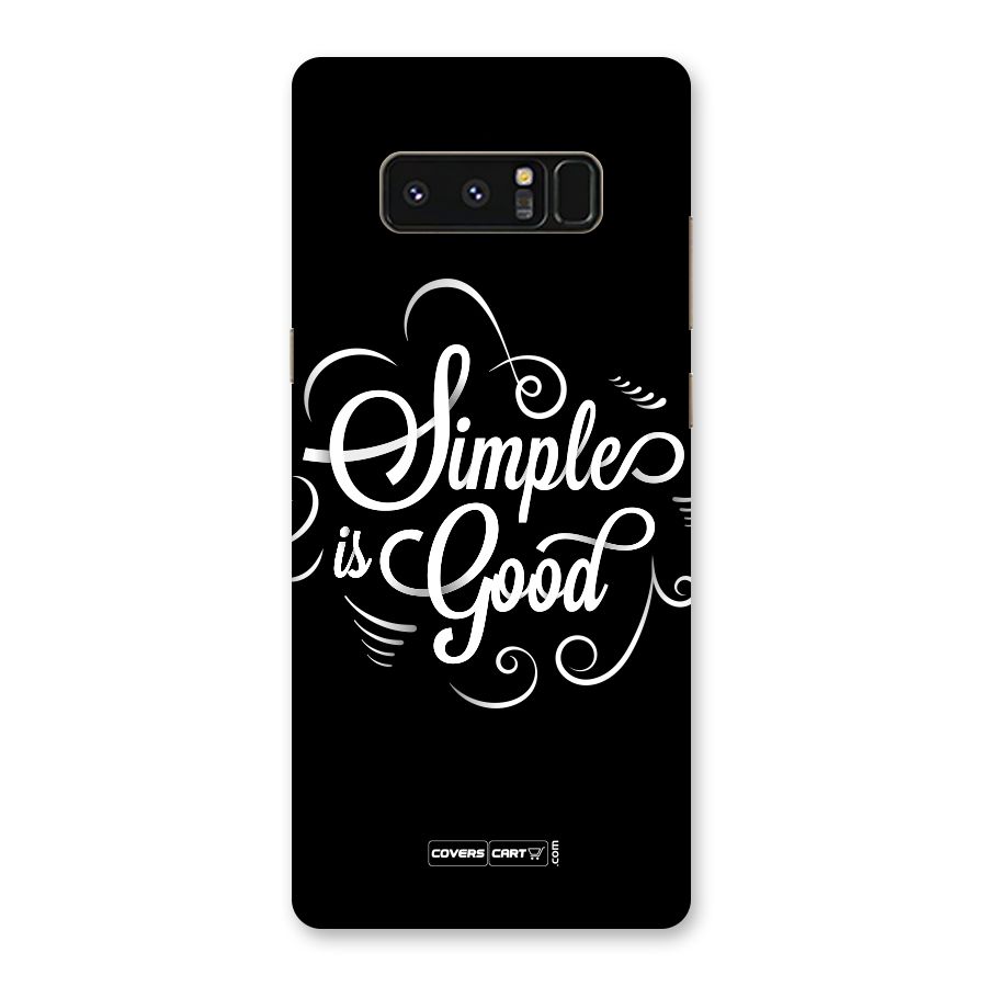 Simple is Good Back Case for Galaxy Note 8