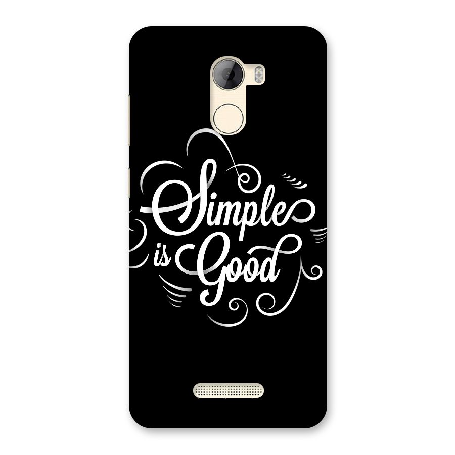 Simple is Good Back Case for Gionee A1 LIte