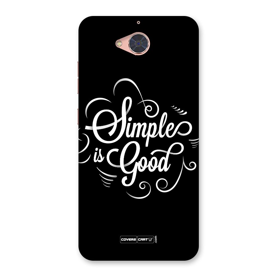 Simple is Good Back Case for Gionee S6 Pro