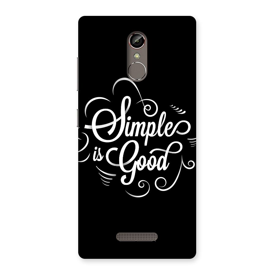 Simple is Good Back Case for Gionee S6s