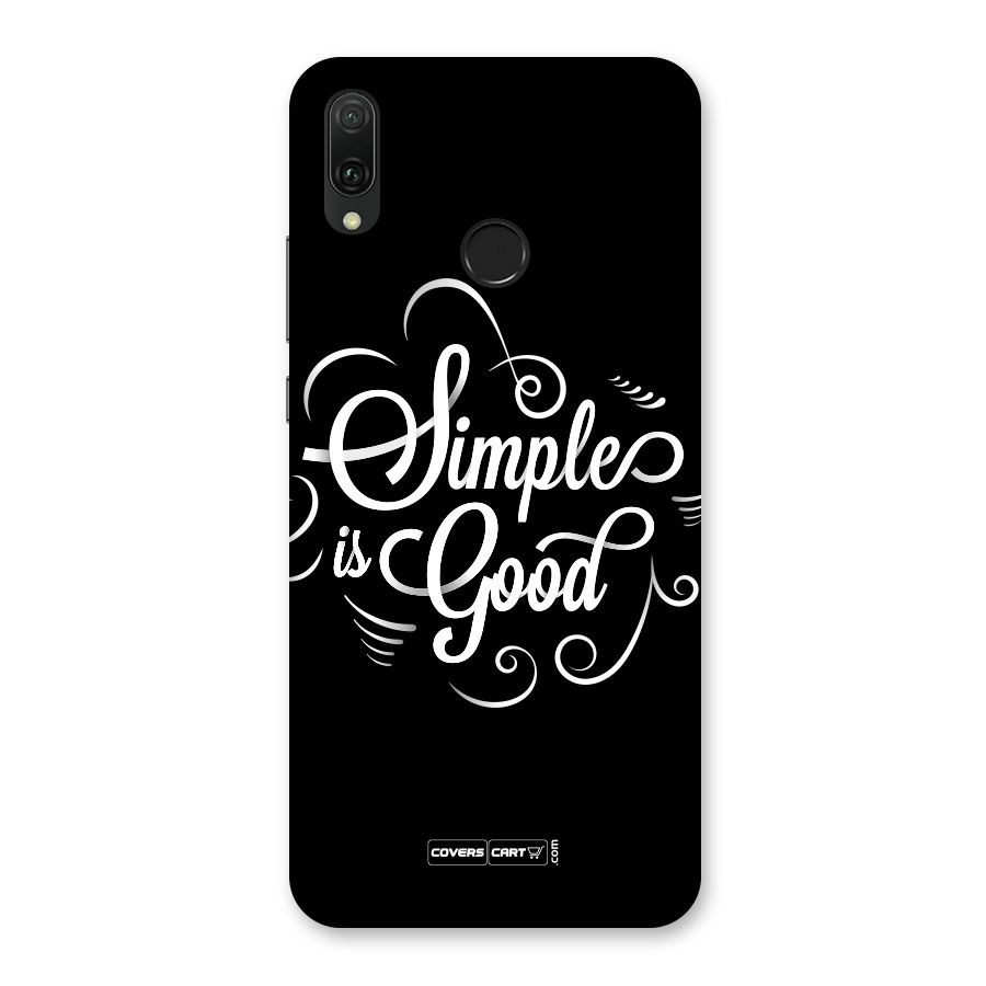 Simple is Good Back Case for Huawei Y9 (2019)