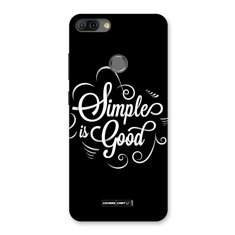 Simple is Good Back Case for Infinix Hot 6 Pro