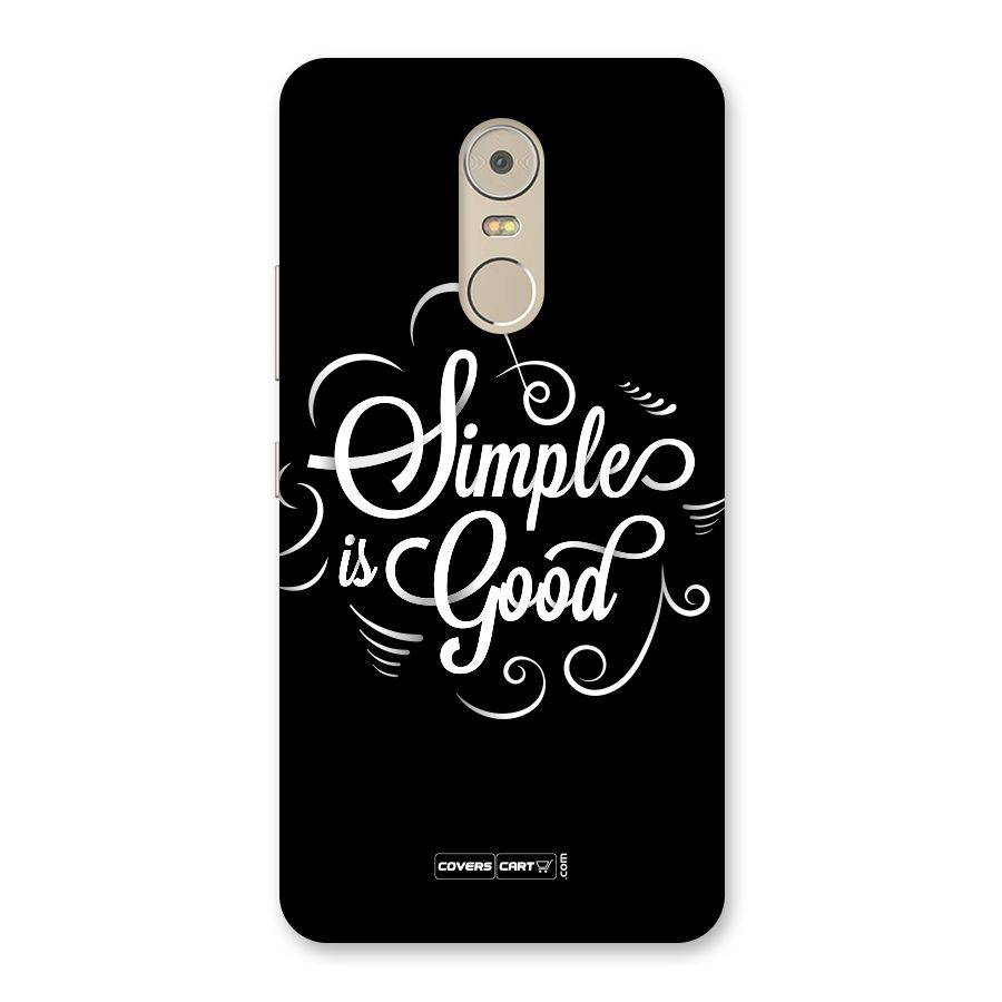 Simple is Good Back Case for Lenovo K6 Note