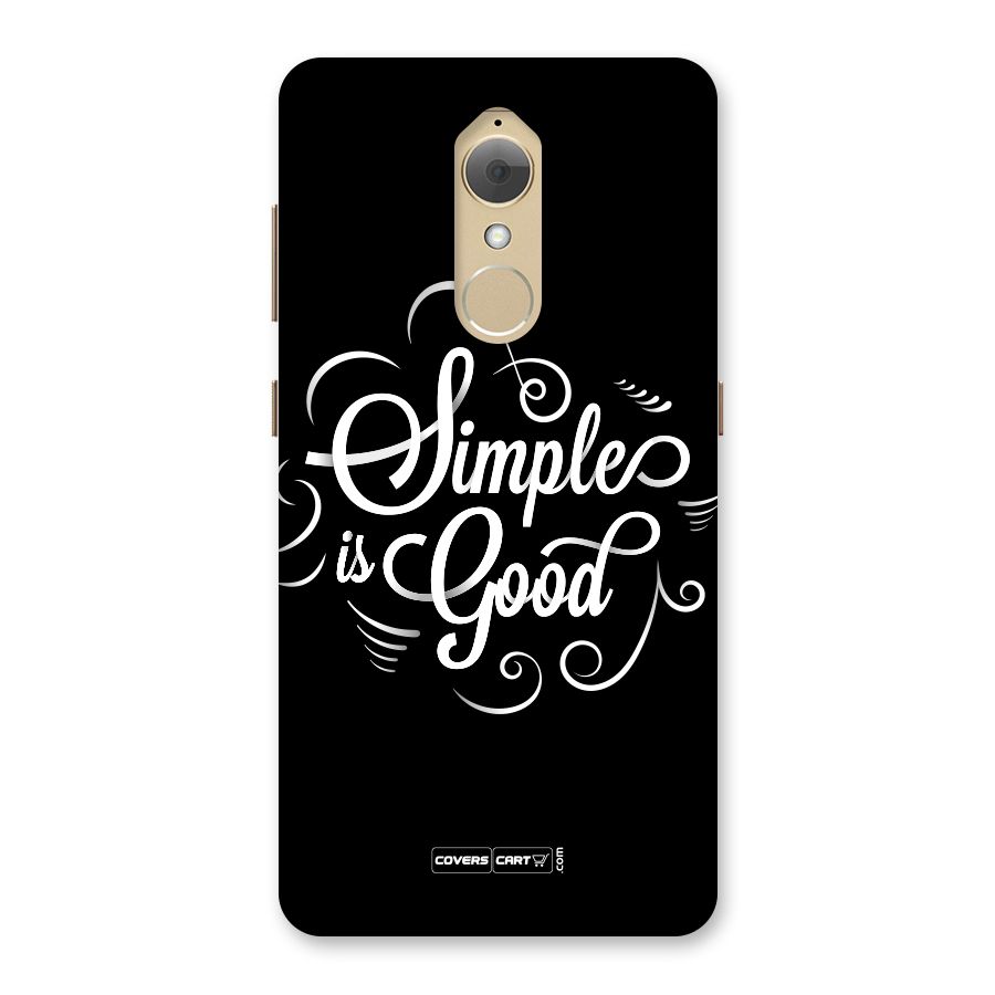 Simple is Good Back Case for Lenovo K8