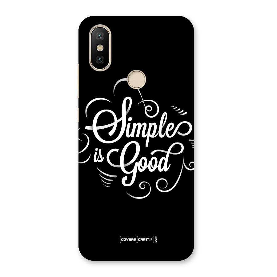Simple is Good Back Case for Mi A2