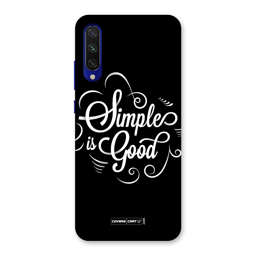 Simple is Good Back Case for Mi A3