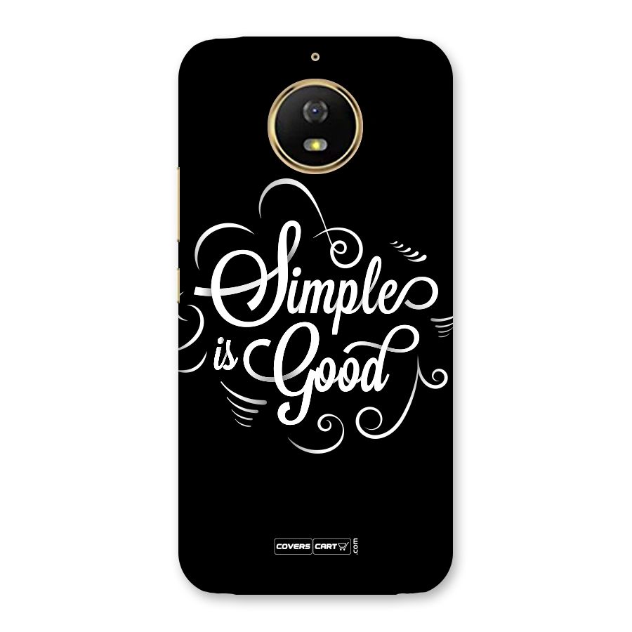 Simple is Good Back Case for Moto G5s