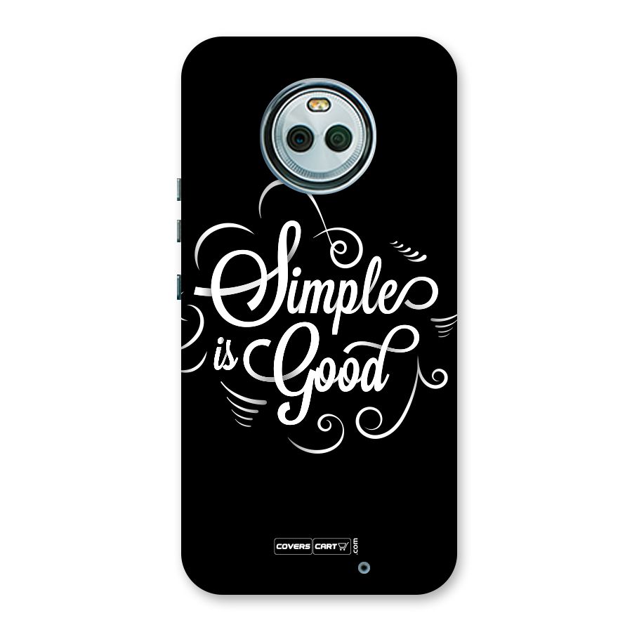Simple is Good Back Case for Moto X4