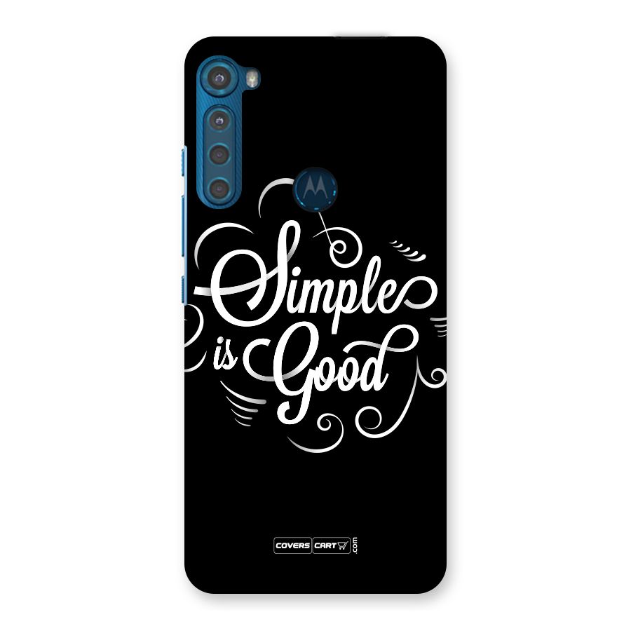 Simple is Good Back Case for Motorola One Fusion Plus