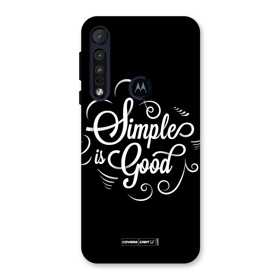 Simple is Good Back Case for Motorola One Macro