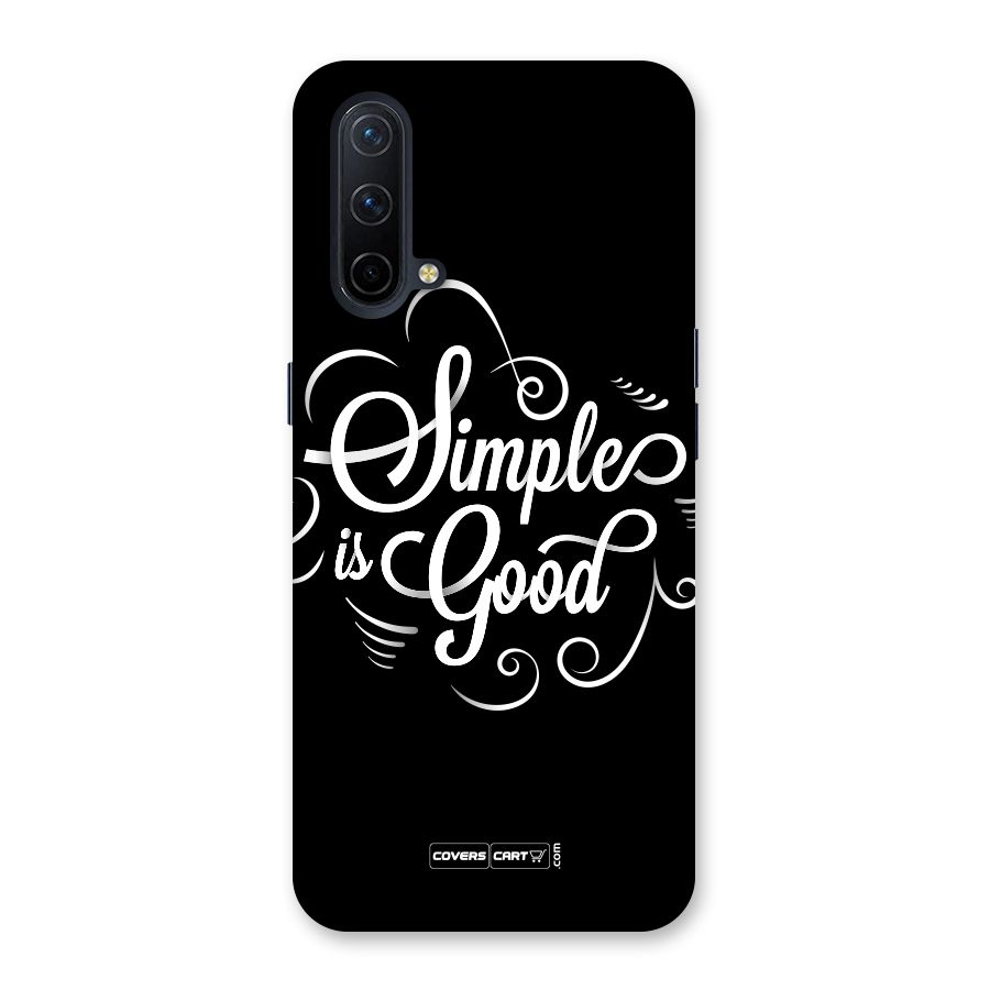 Simple is Good Back Case for OnePlus Nord CE 5G