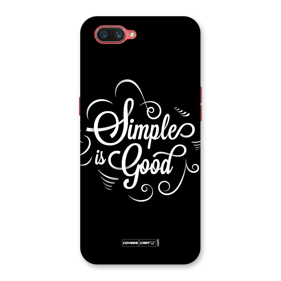 Simple is Good Back Case for Oppo A3s