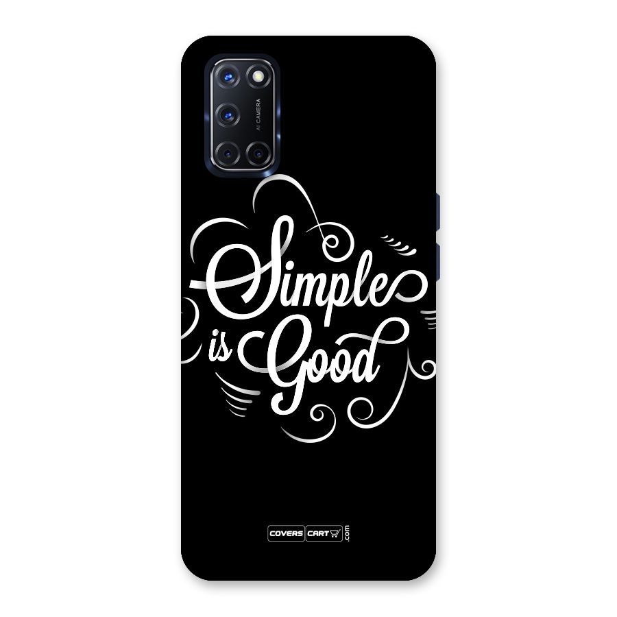 Simple is Good Back Case for Oppo A52