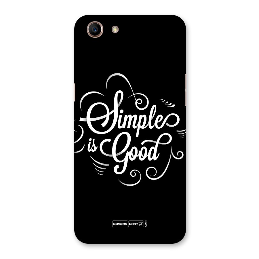 Simple is Good Back Case for Oppo A83 (2018)
