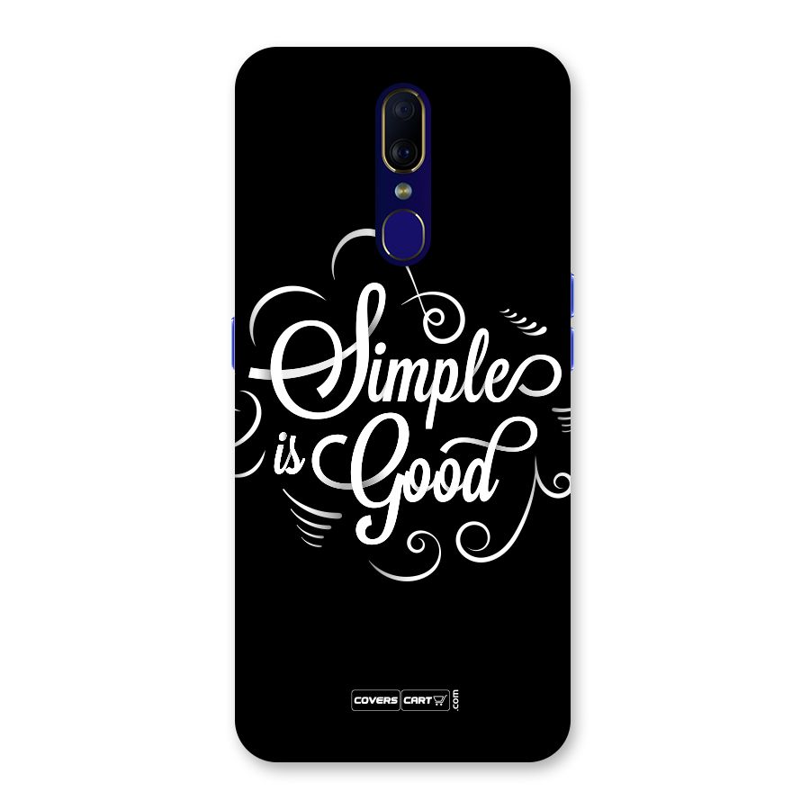 Simple is Good Back Case for Oppo A9