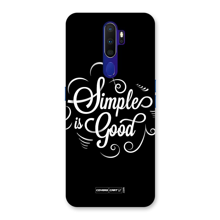 Simple is Good Back Case for Oppo A9 (2020)