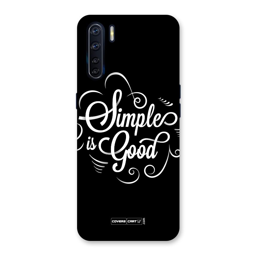 Simple is Good Back Case for Oppo F15