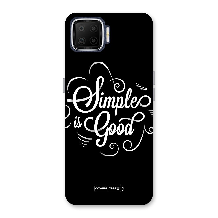 Simple is Good Back Case for Oppo F17