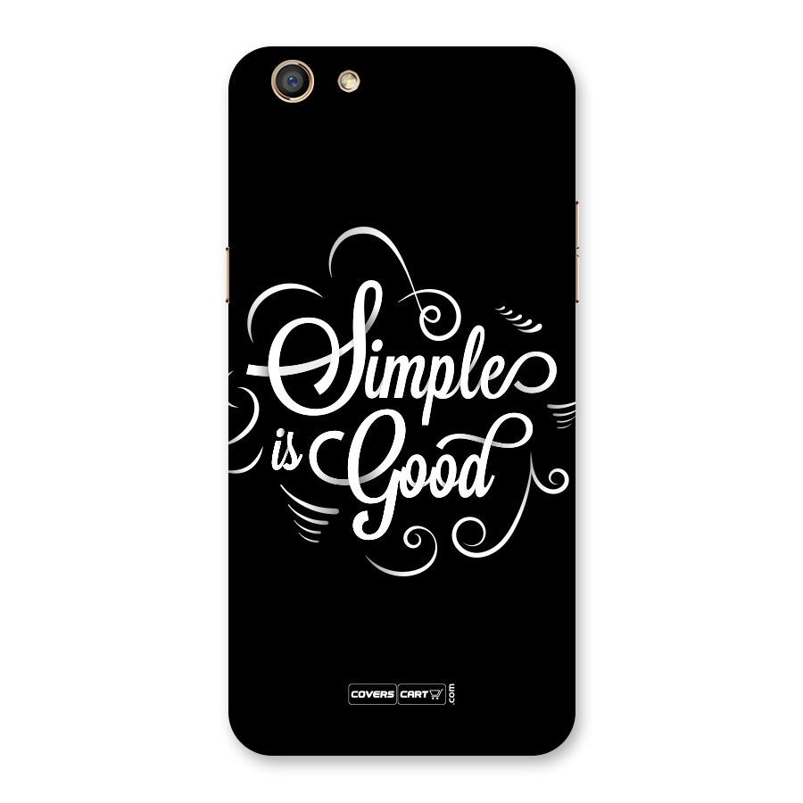 Simple is Good Back Case for Oppo F3
