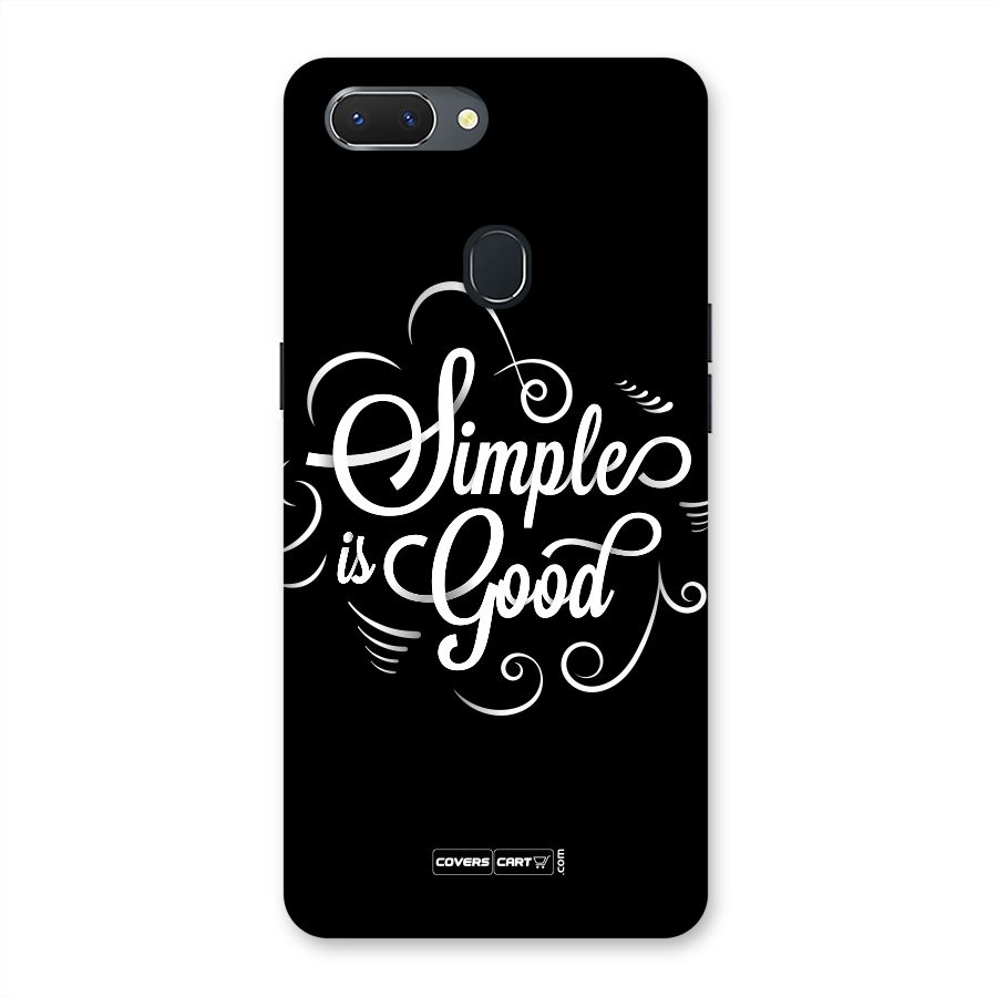 Simple is Good Back Case for Oppo Realme 2