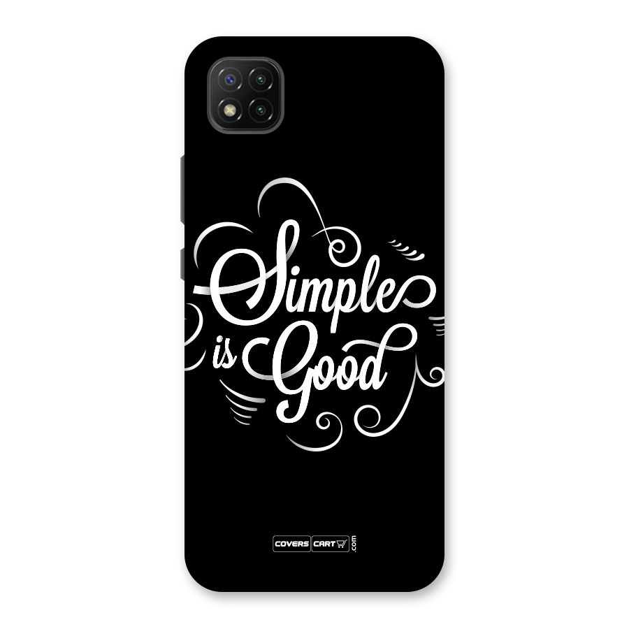 Simple is Good Back Case for Poco C3