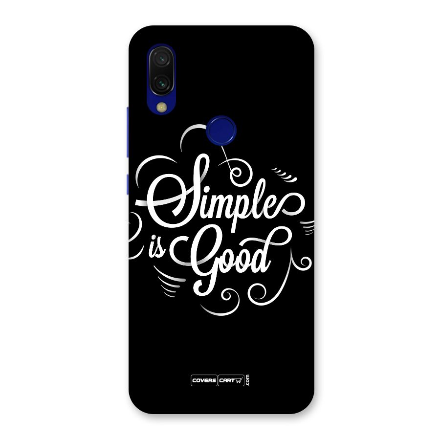 Simple is Good Back Case for Redmi 7