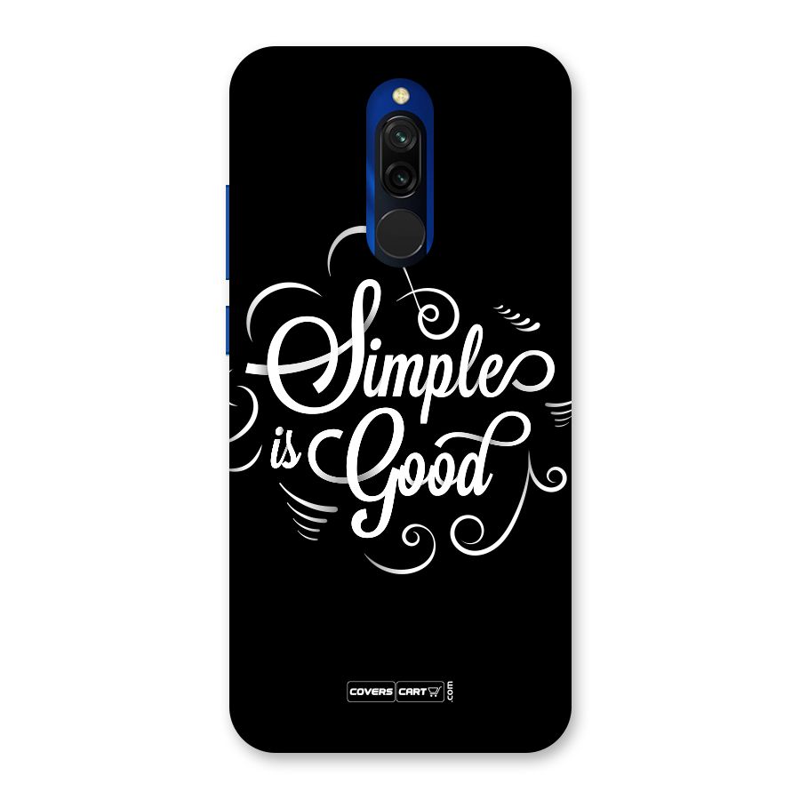 Simple is Good Back Case for Redmi 8