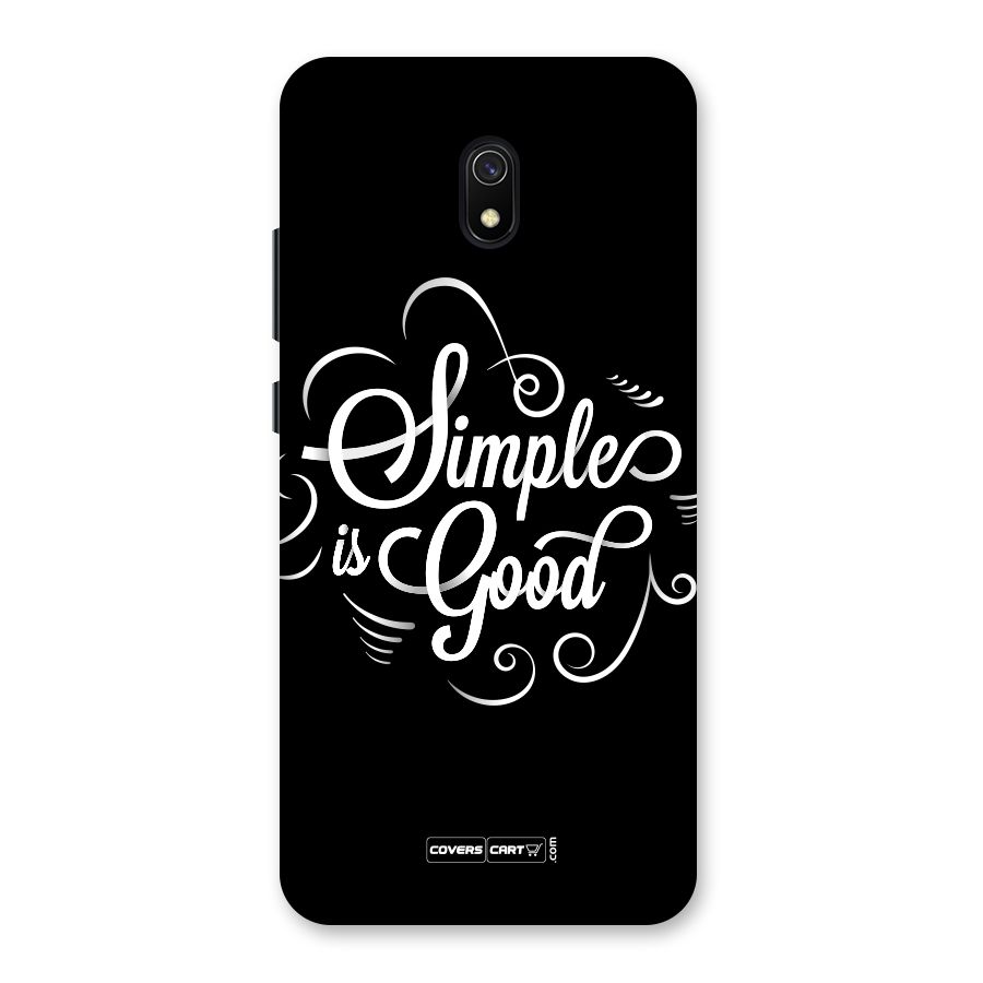 Simple is Good Back Case for Redmi 8A