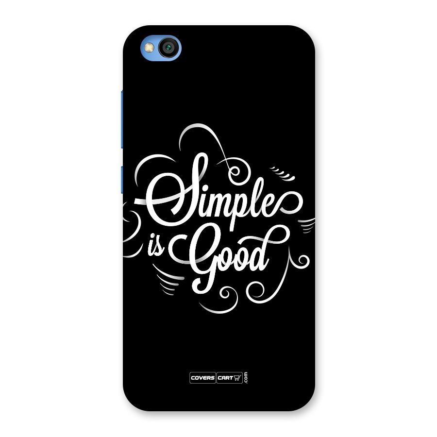 Simple is Good Back Case for Redmi Go