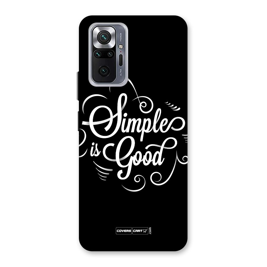 Simple is Good Back Case for Redmi Note 10 Pro Max