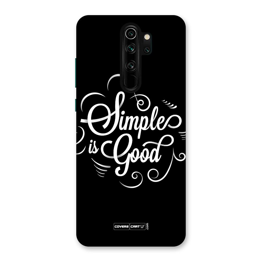 Simple is Good Back Case for Redmi Note 8 Pro