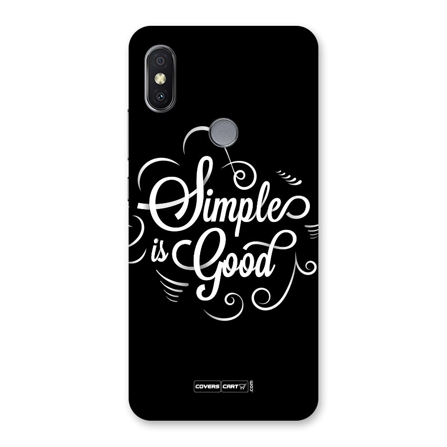 Simple is Good Back Case for Redmi Y2