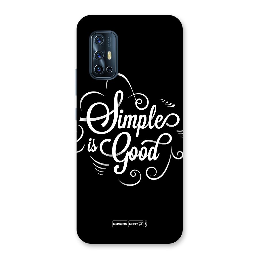 Simple is Good Back Case for Vivo V17