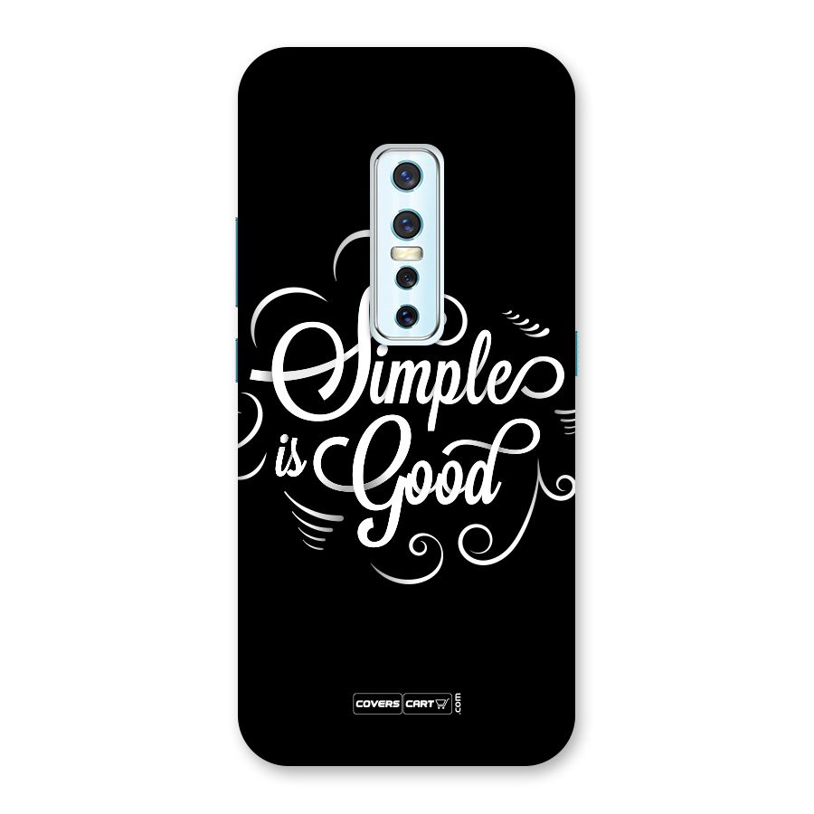 Simple is Good Back Case for Vivo V17 Pro