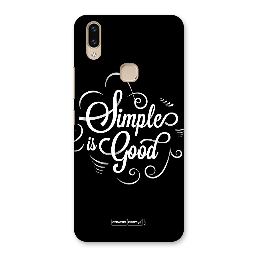 Simple is Good Back Case for Vivo V9 Youth