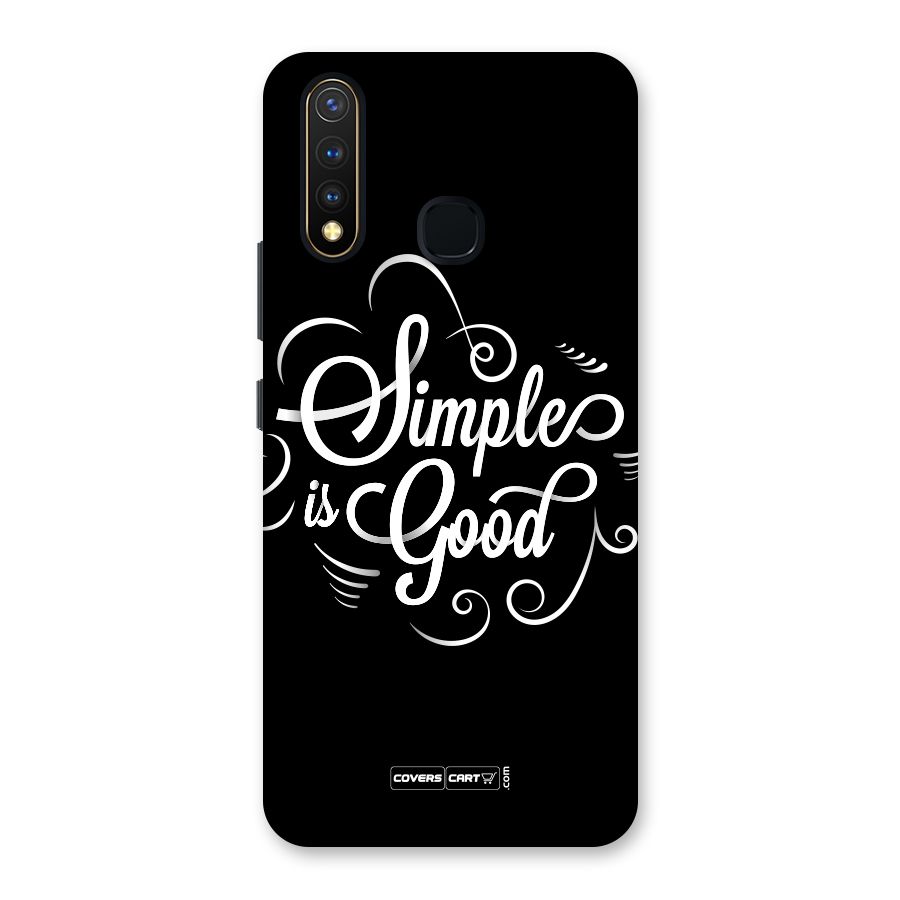 Simple is Good Back Case for Vivo Y19