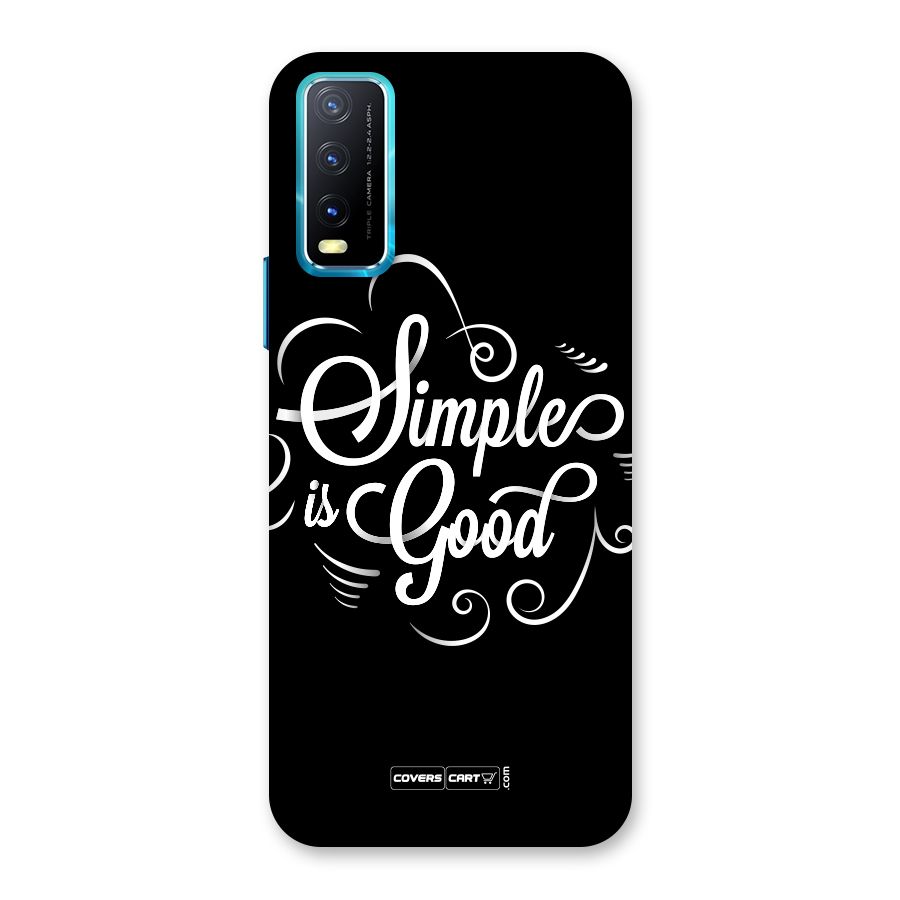 Simple is Good Back Case for Vivo Y20G