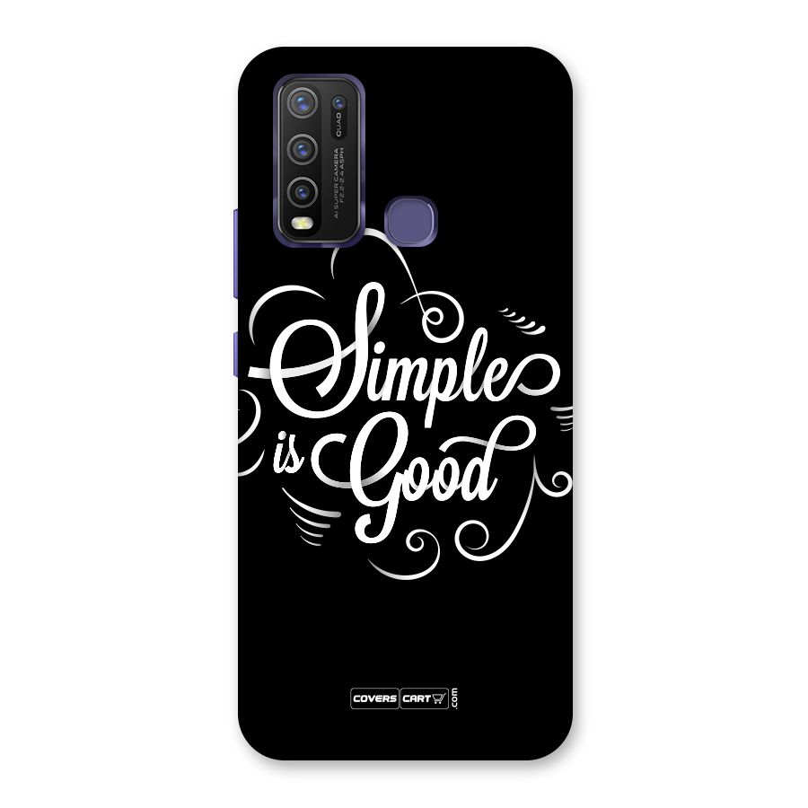 Simple is Good Back Case for Vivo Y50