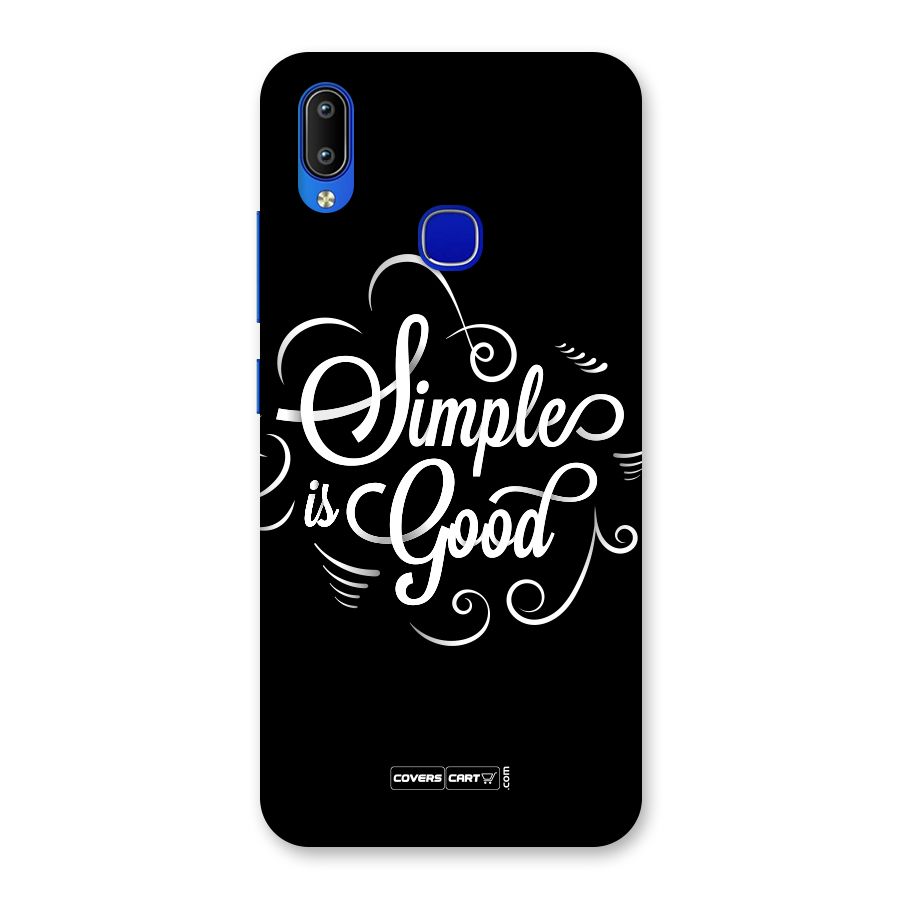 Simple is Good Back Case for Vivo Y91