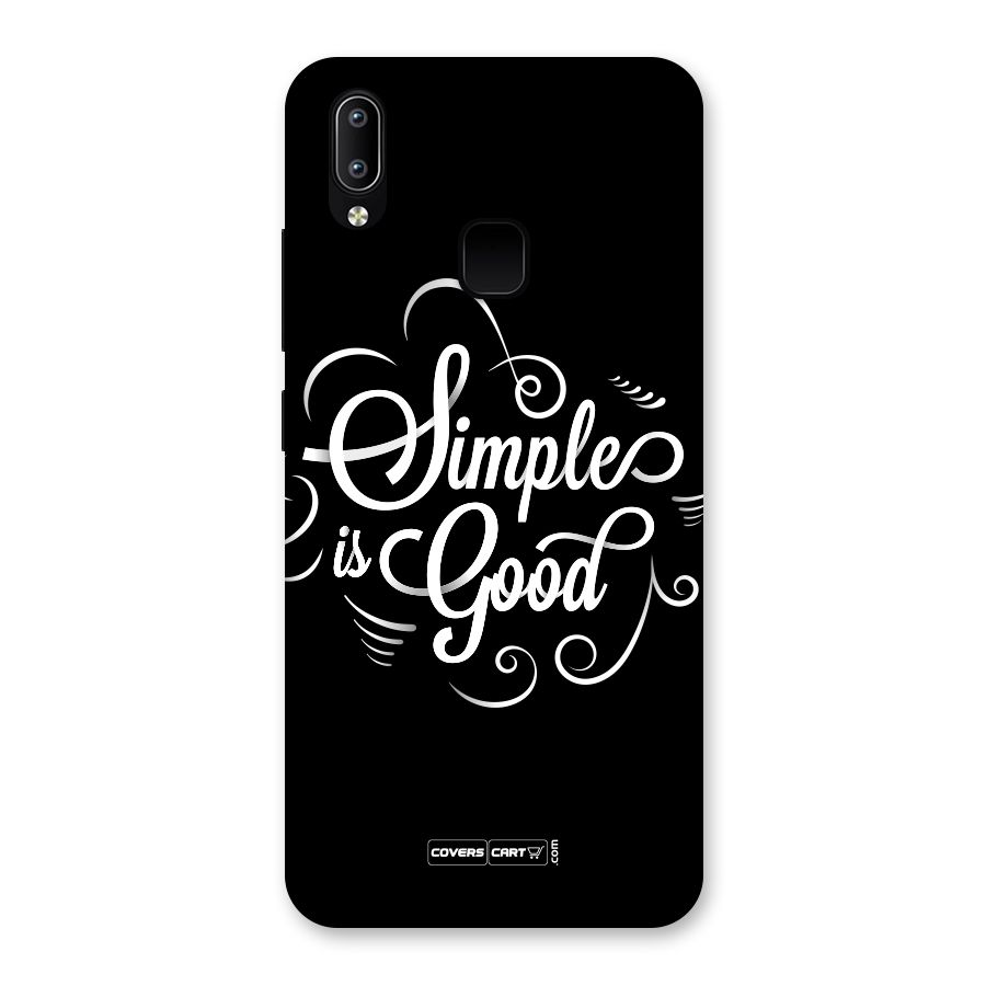 Simple is Good Back Case for Vivo Y93