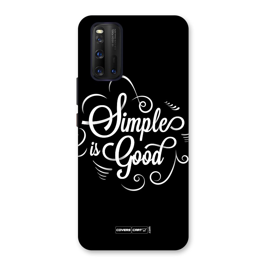 Simple is Good Back Case for Vivo iQOO 3