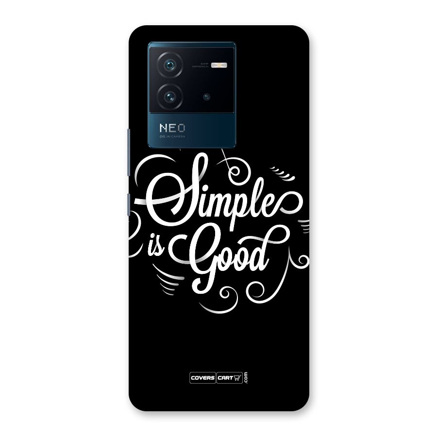 Simple is Good Back Case for Vivo iQOO Neo 6 5G