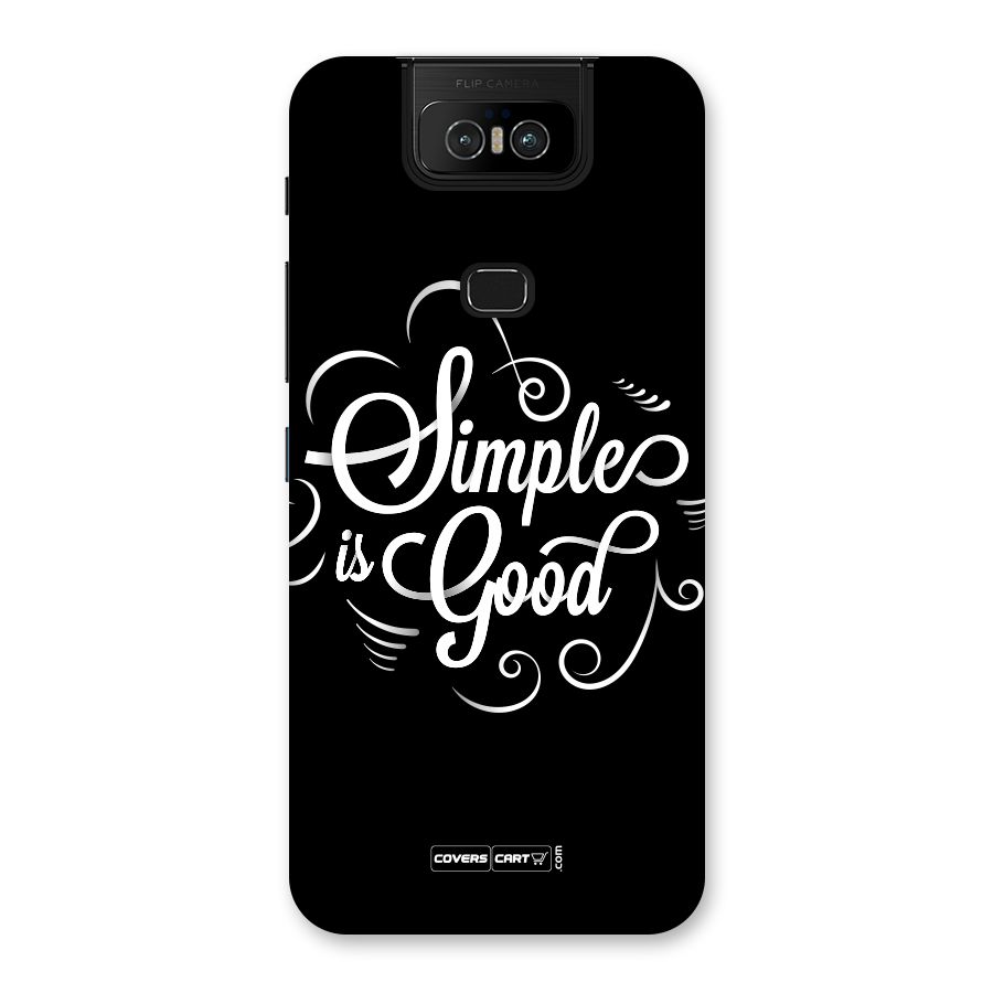 Simple is Good Back Case for Zenfone 6z