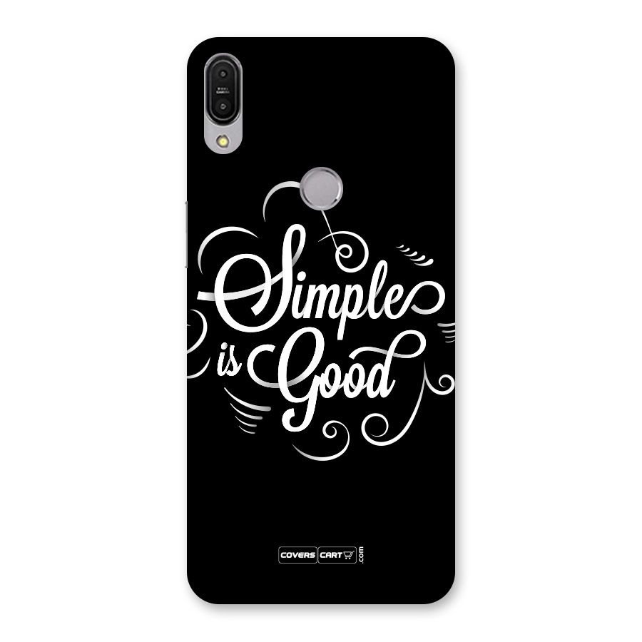 Simple is Good Back Case for Zenfone Max Pro M1
